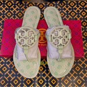 Tory burch metal miller sandals size 11 Women’s